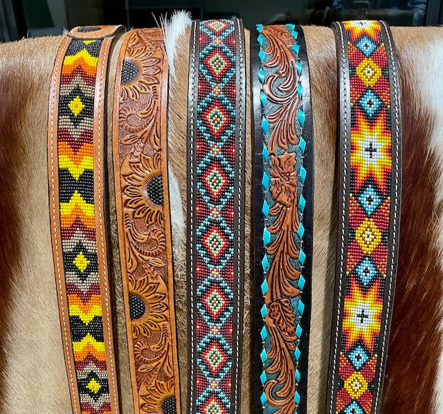 Outback King | Beaded Western Belt | Cockatoo