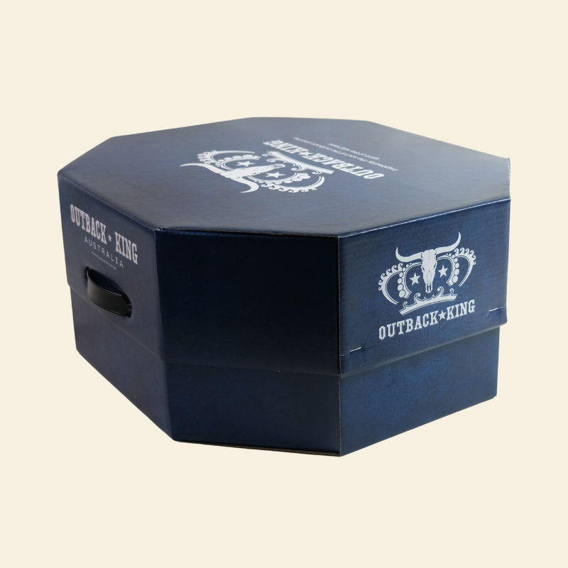Outback King | Hat Box | Navy Blue