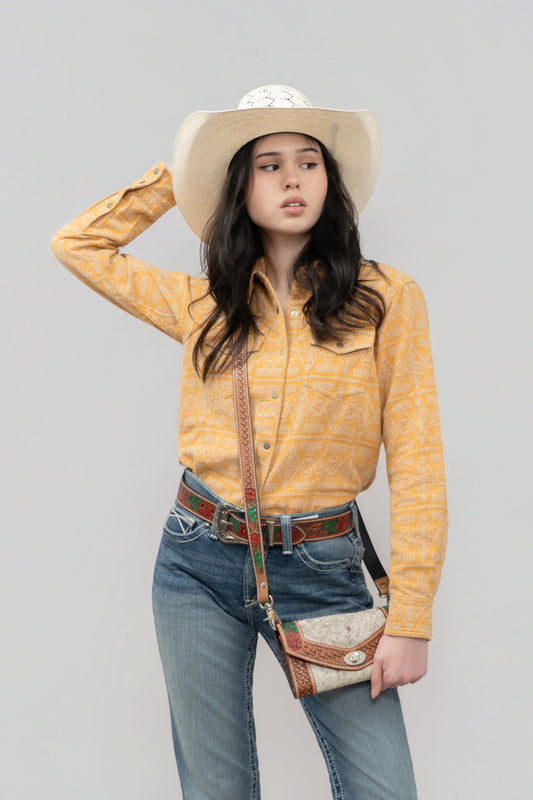 Outback King | Cowgirl Classic Shirt | Golden Mesa Flannel