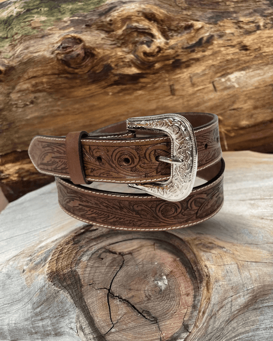 Outback King | Western Belt | Antique Feathers