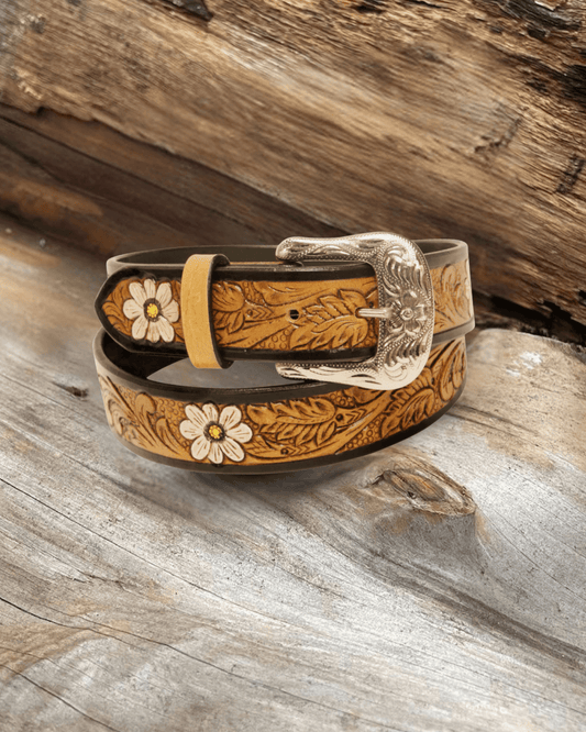 Outback King | Premium Western Belt | Desert Daisy