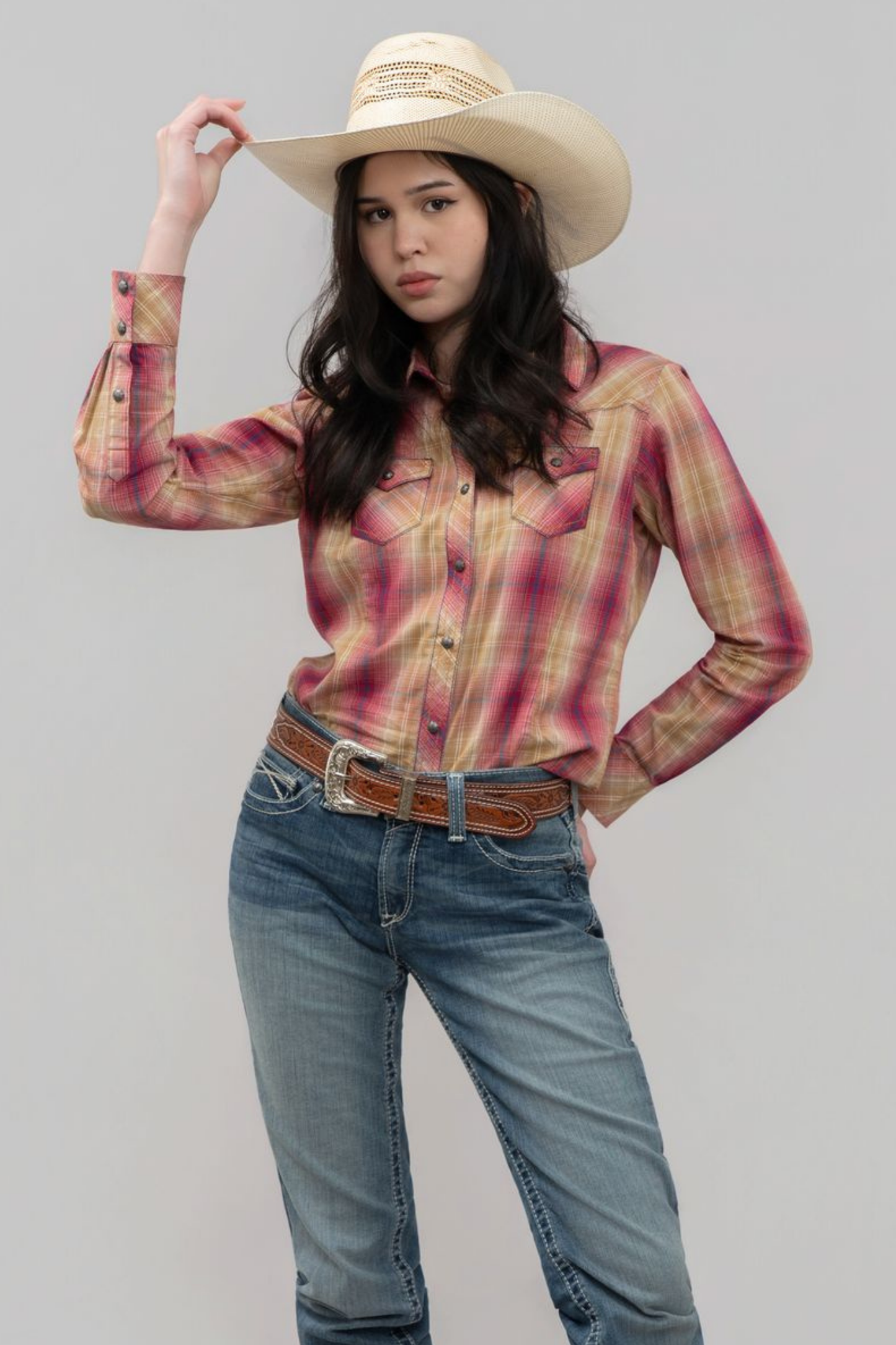 Outback King | Honey Don't Shirt| Red/Tan Check