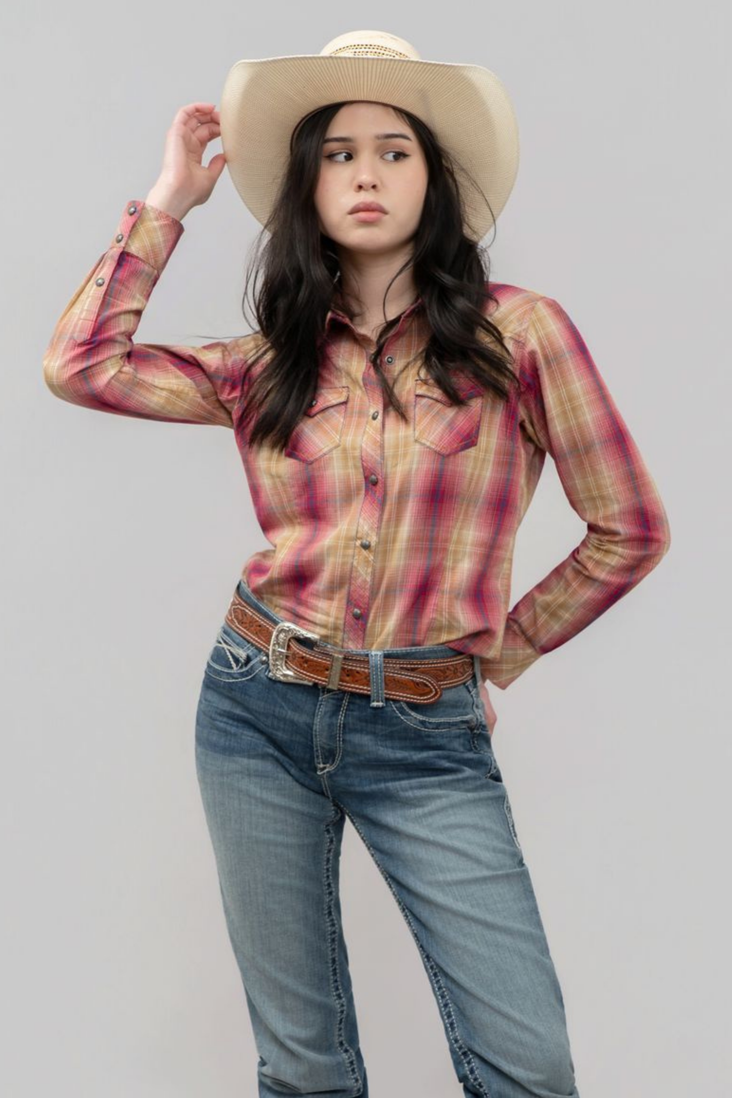 Outback King | Honey Don't Shirt| Red/Tan Check