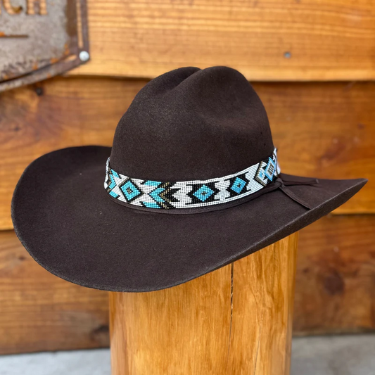 Outback King | Beaded Hat Band | Wide
