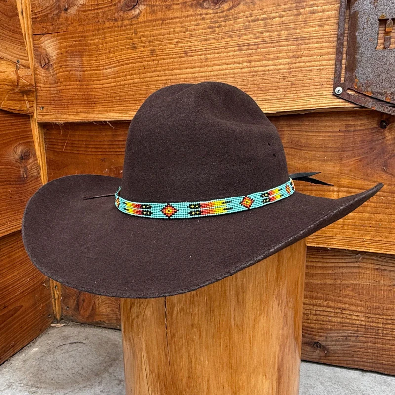 Outback King | Beaded Hat Band | Narrow