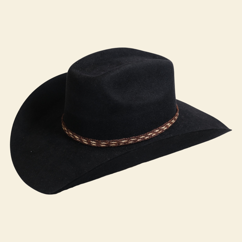 Outback King | Horsehair Hat Band | with Sliding Knots