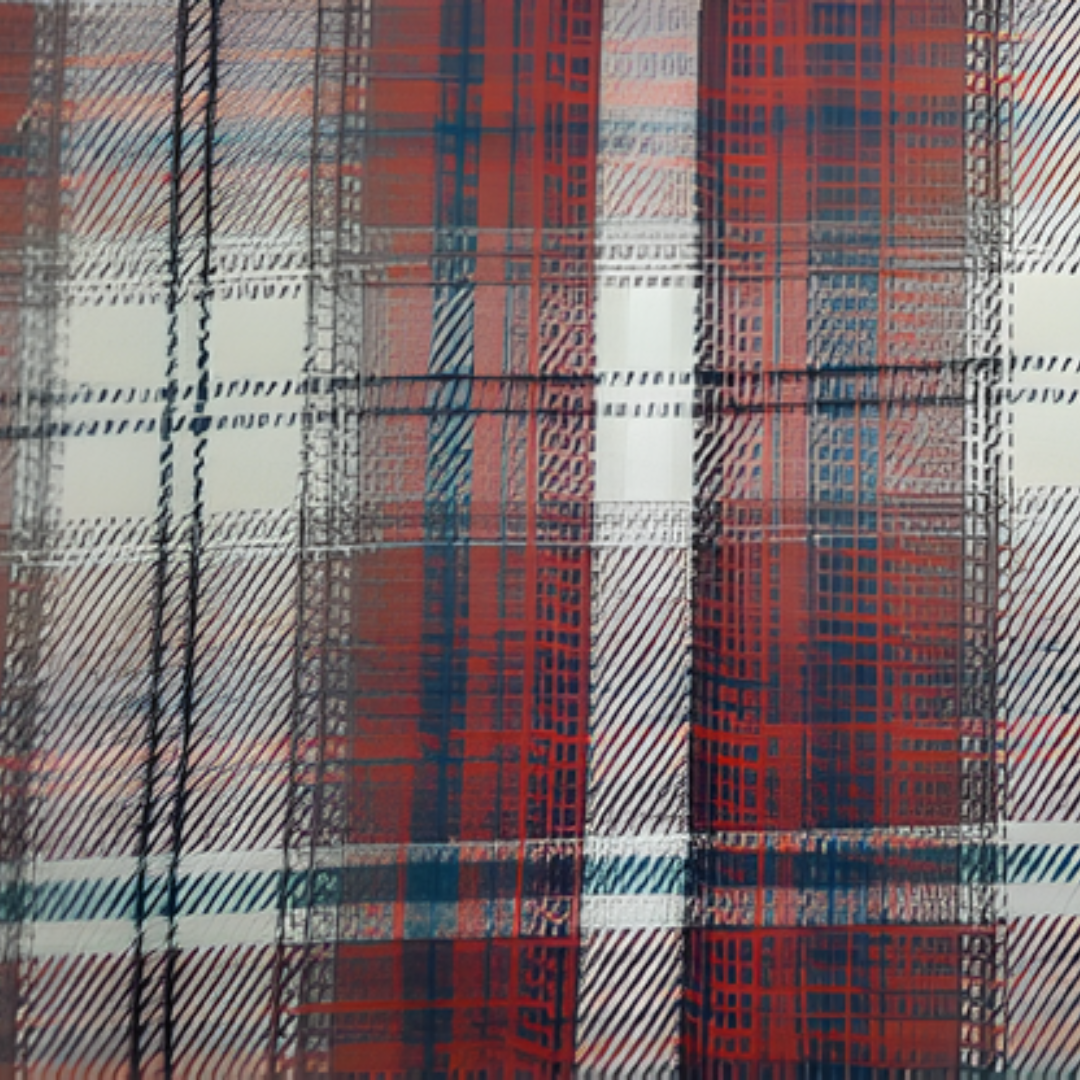 Outback King | Men's Frontier Logo Shirt | Red/Blue Check