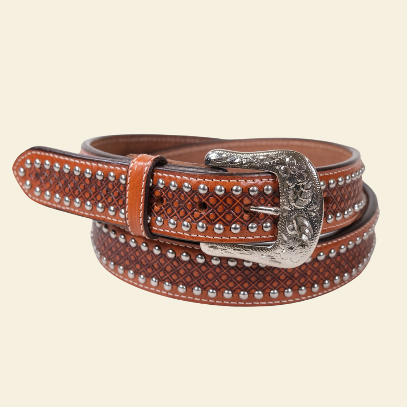 Outback King | Premium Western Belt | Nail Head V8