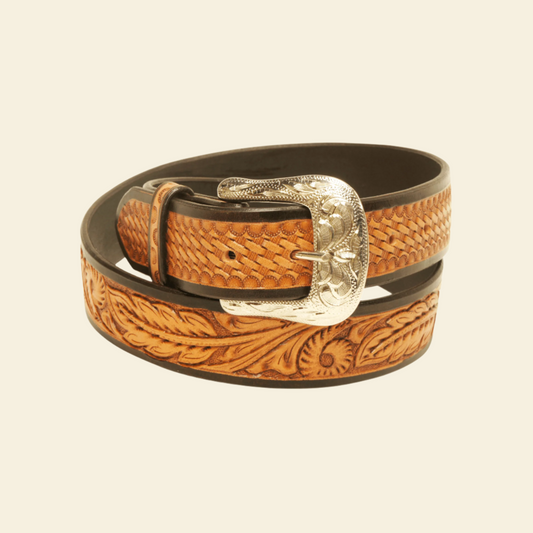 Outback King | Leaf Scroll Western Belt